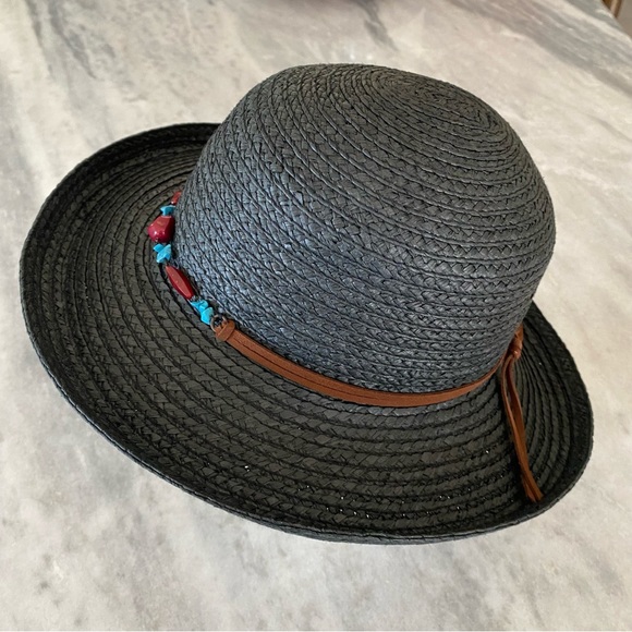 Visière En Paille Liz Claiborne Couleur Tan - Taille Unique Pour Femme D'occasion